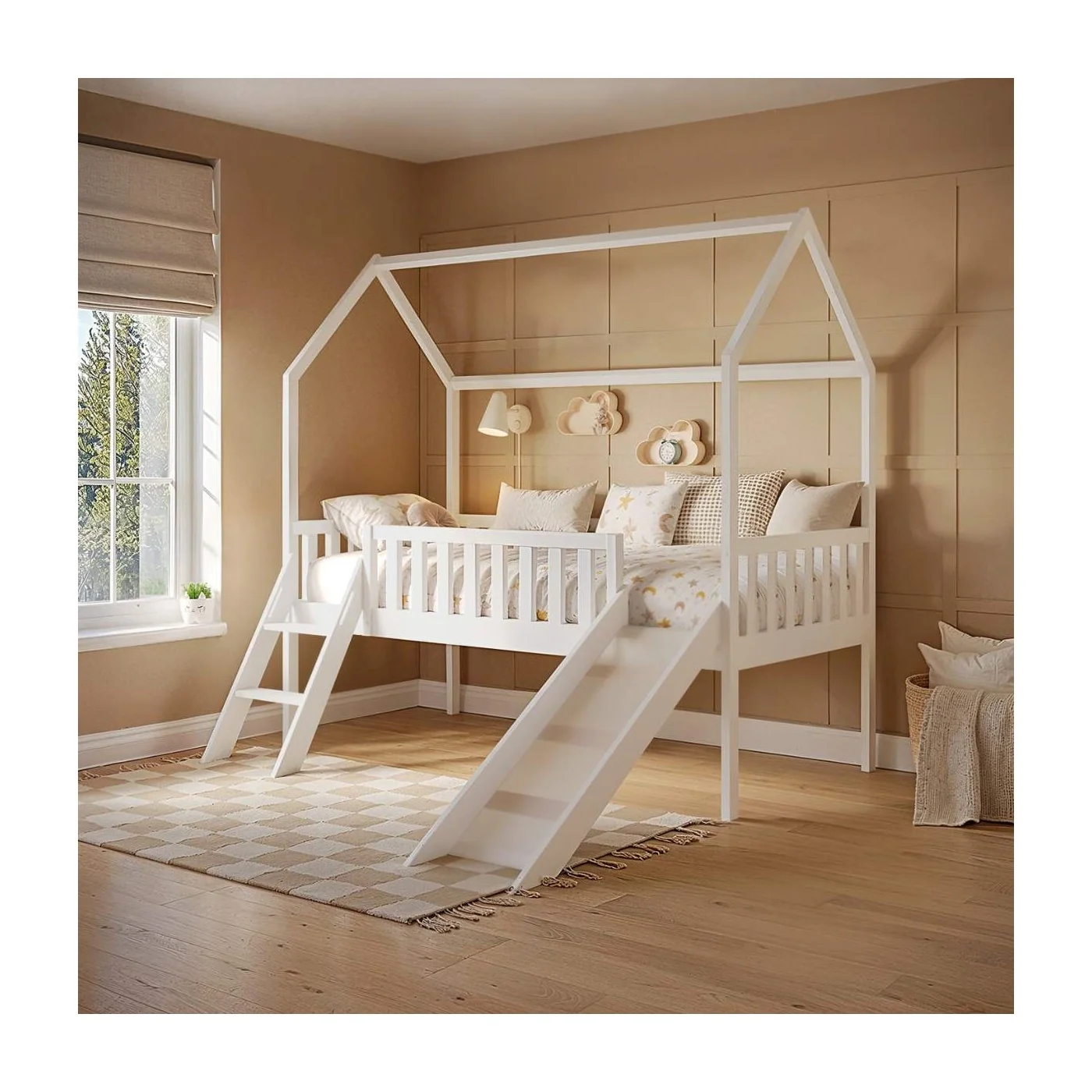 Flair Explorer Slide Mid Sleeper with Rails White