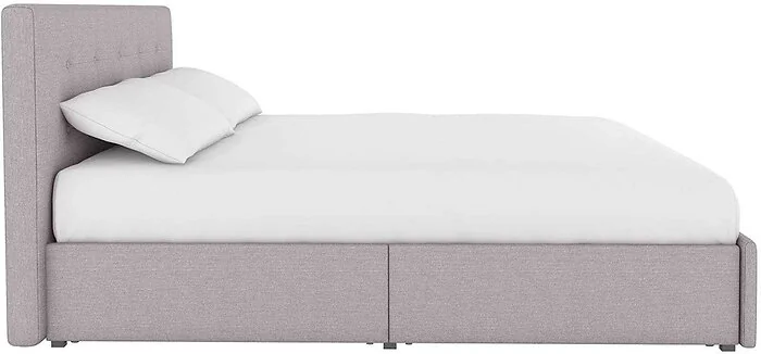 Dorel Rose Upholstered Bed with Storage Grey Linen Double view 6
