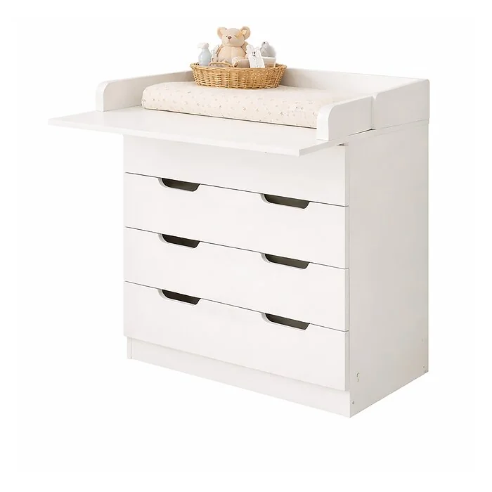 Kidsaw Kudl white 4 drawer baby changing unit