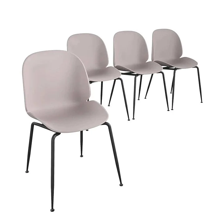 Dorel Aria Resin Dining Chair Light Pink 4 Pk view 6