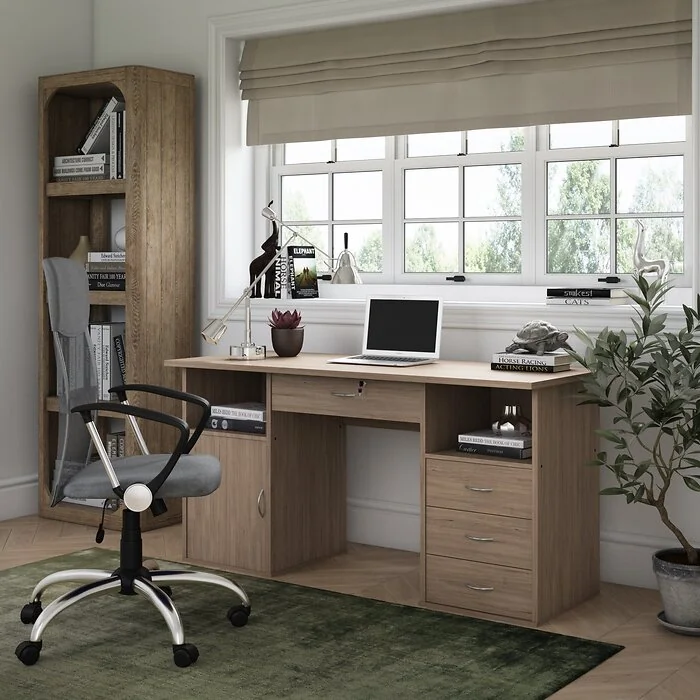 Dorel Dallas office writing desk in oak
