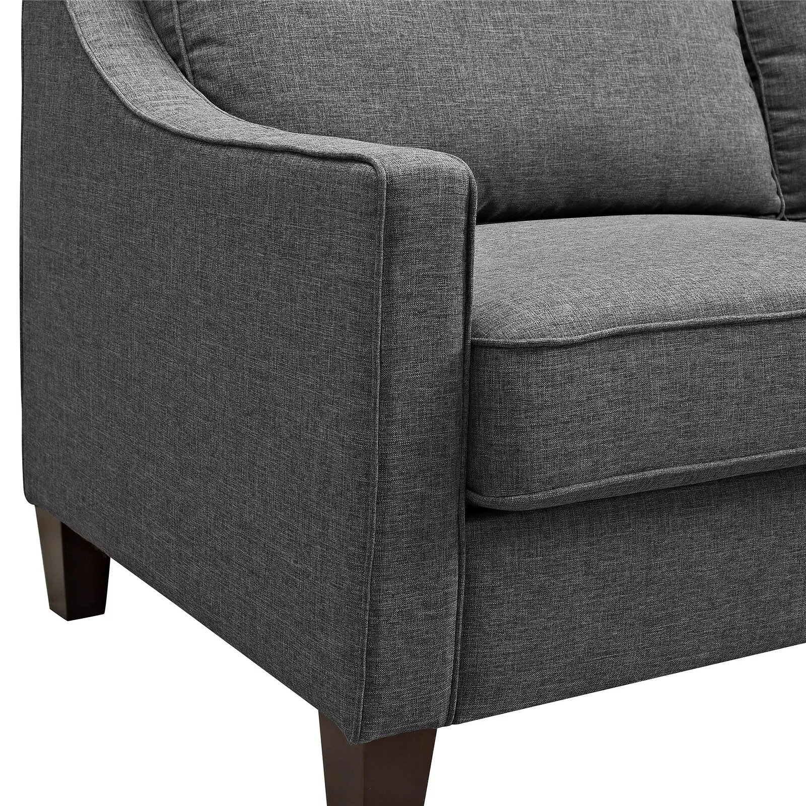 Dorel Luke Sofa Grey Linen view 4