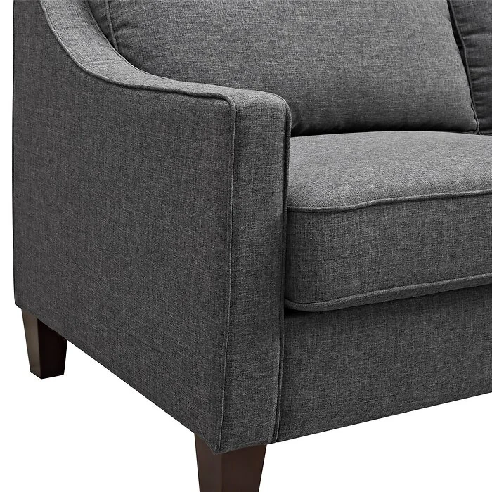 Dorel Luke Sofa Grey Linen view 4