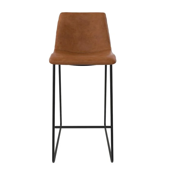 Dorel Bowden Barstool Pu Caramel Maple view 4