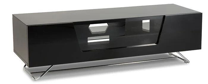 Dorel Chromium TV Stand with 1 Flap in Black 1200mm