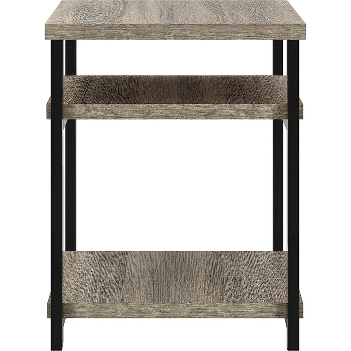 Dorel Elmwood End Table Distressed Grey Oak view 5