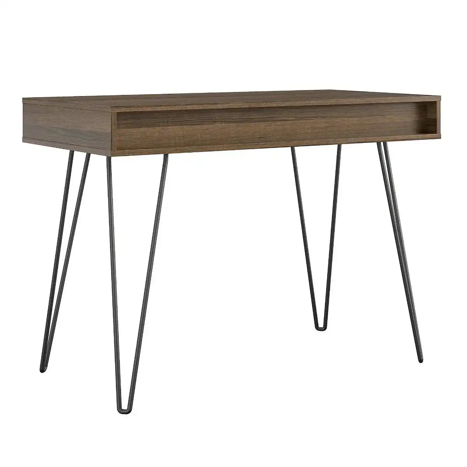 Dorel Harmony Concord Desk with Storage in Brown Grey view 6