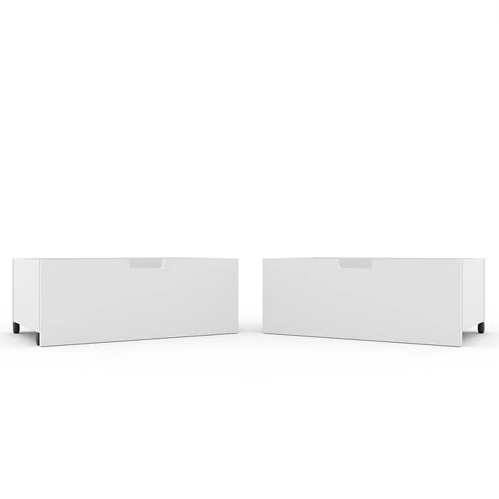 Kidsaw Kudl Flash white 2 drawer under bed storage