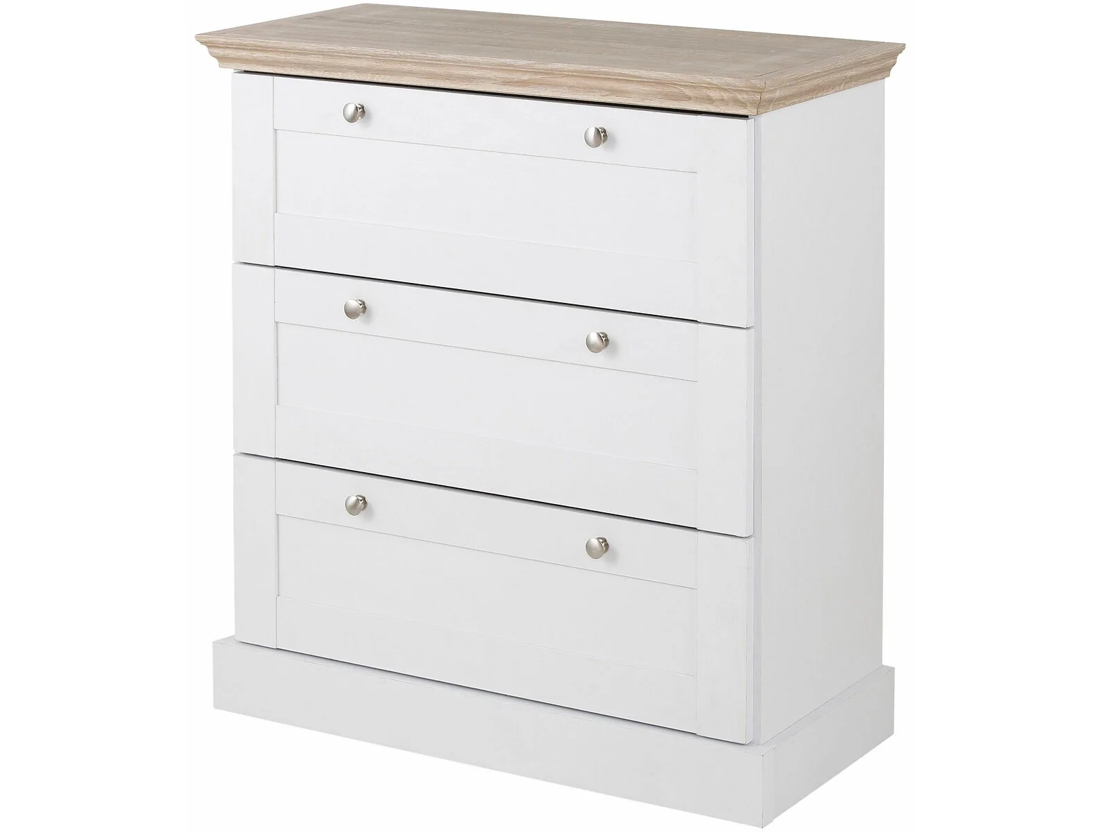 Dorel LOFT24 Binz 3 Drawer Dresser White Oak