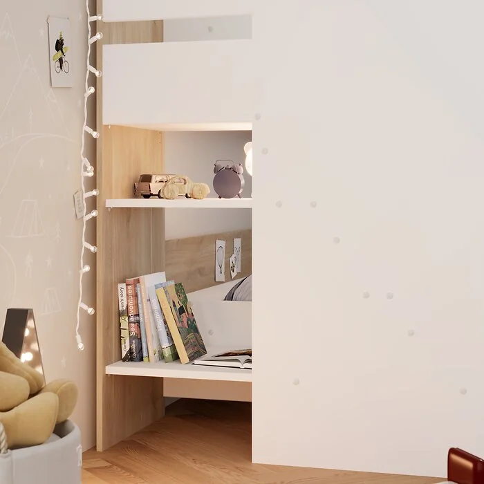 Kids Avenue Andrea Bunkbed White & Oak – view 6