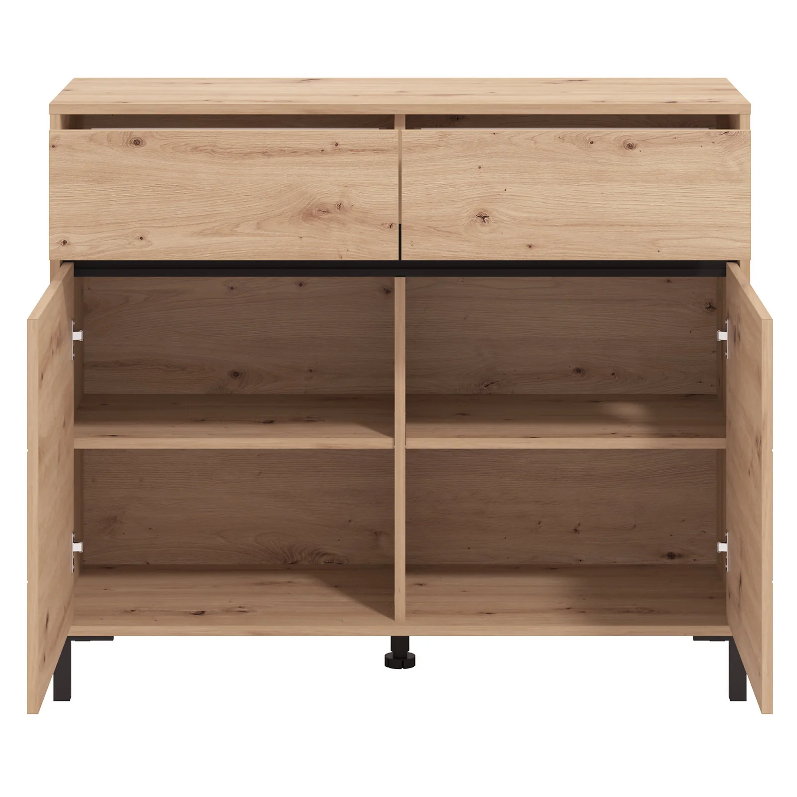 Dorel MARRON Cabinet 106 OakBlack view 4