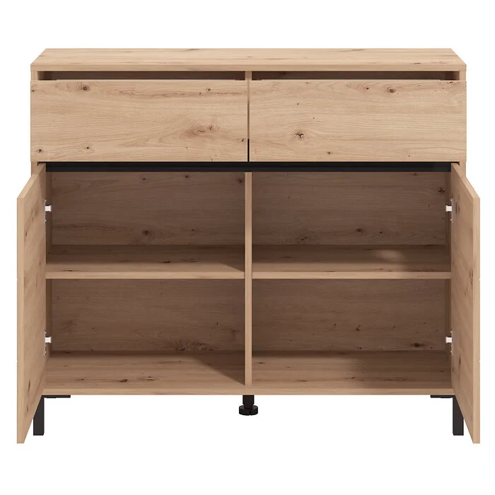 Dorel MARRON Cabinet 106 OakBlack view 4