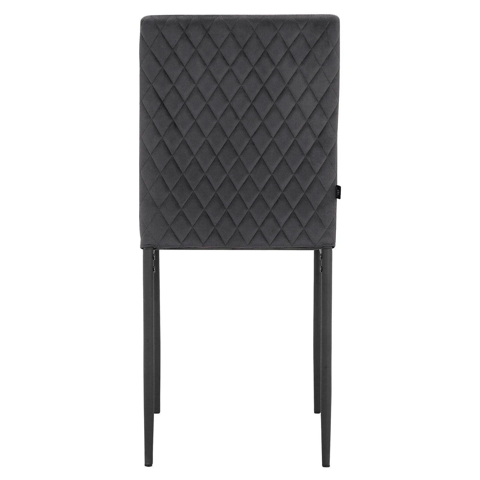Dorel Pavia Dining Chair in Velvet Anthracite 2 Pack view 6