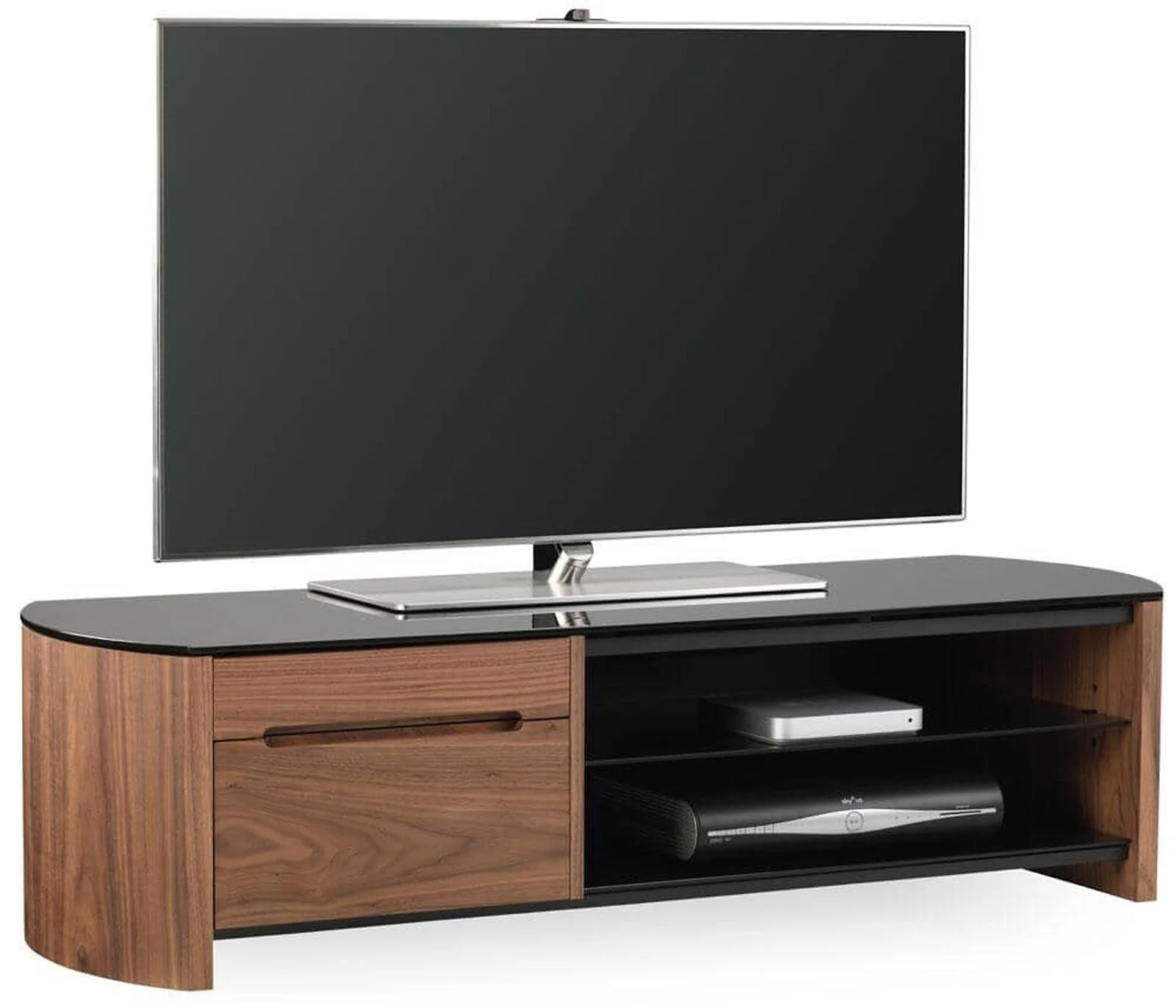 Dorel Finewoods 1350 Walnut Cabinet 2Bx view 4