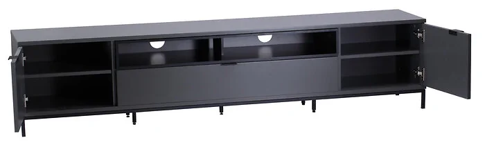 Dorel Chaplin Cabinet in Charcoal with 2 Doors
