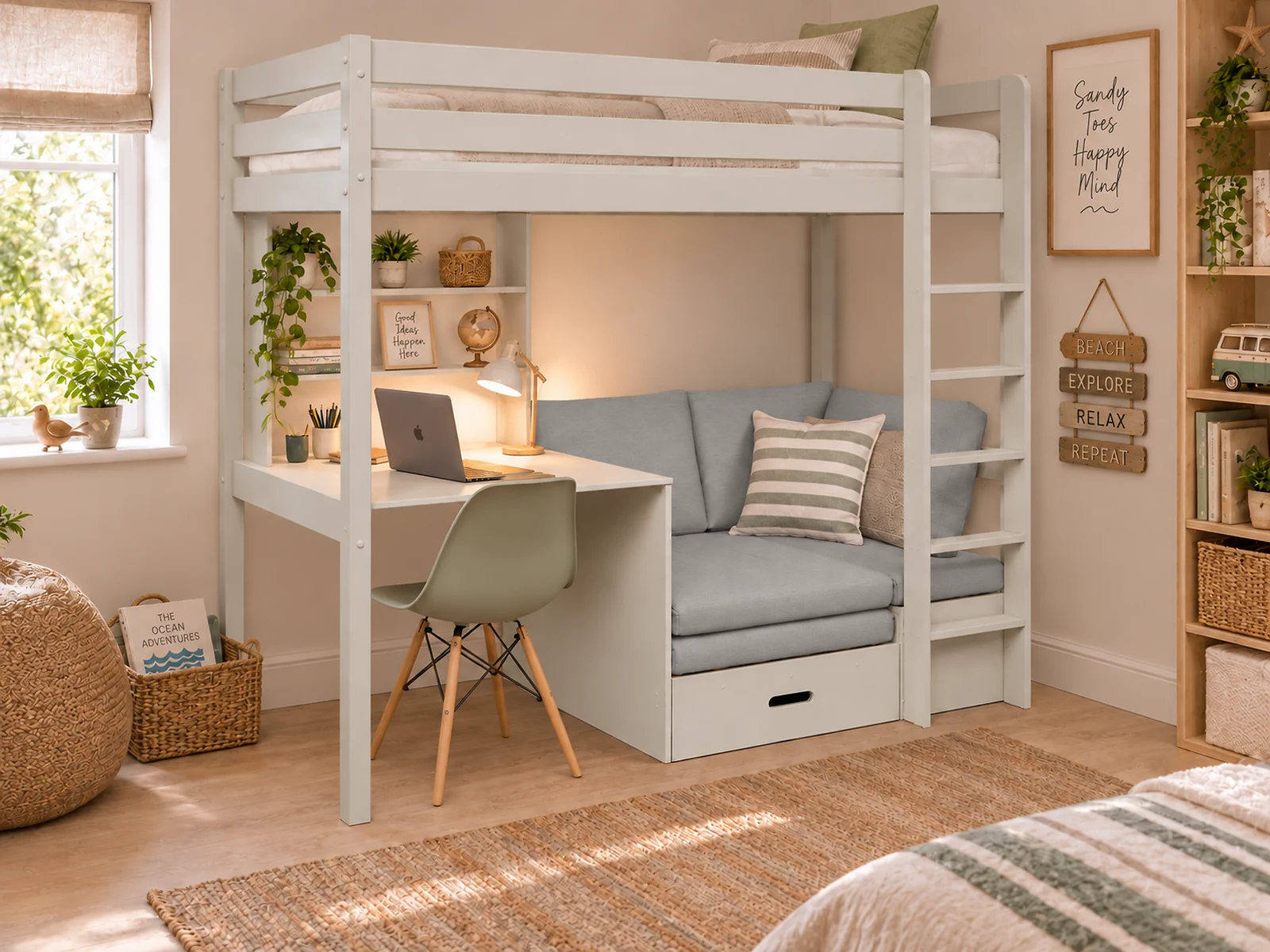 Kids Avenue Hit Highsleeper Cashmere with Silver Foamset – view 6