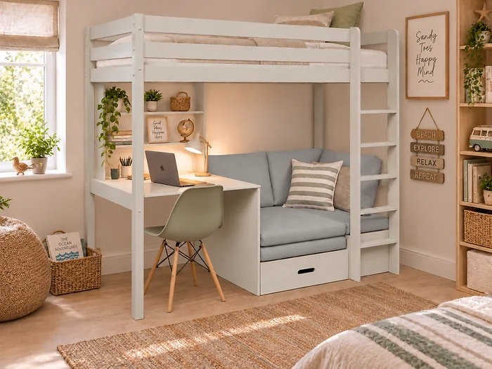 Kids Avenue Hit Highsleeper Cashmere with Silver Foamset – view 6
