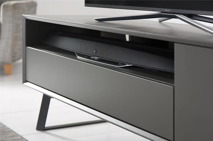 Dorel Carbon TVcabinet in Grey with Storage