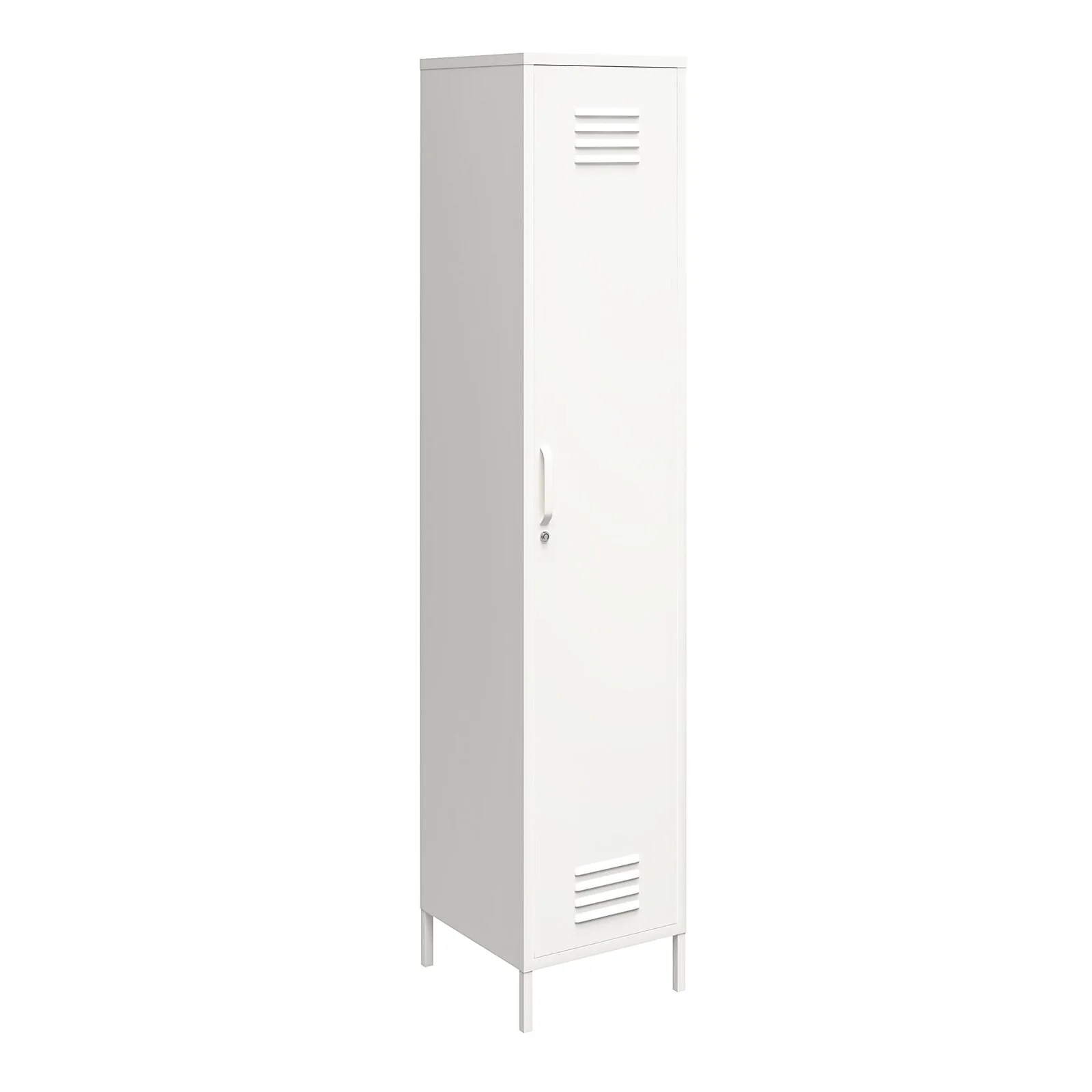 Dorel Mission District S Stor Cabinet SoftWhit Met