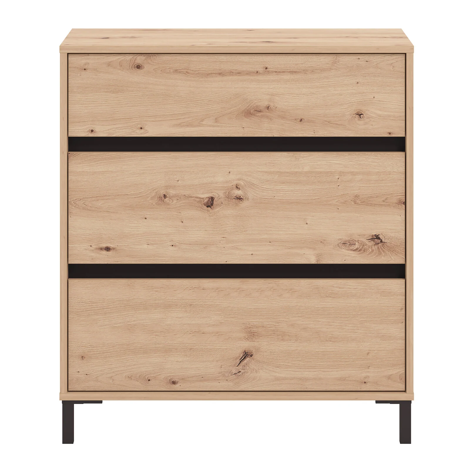 Dorel MARRON Cabinet 80 Artisan OakBlack view 3
