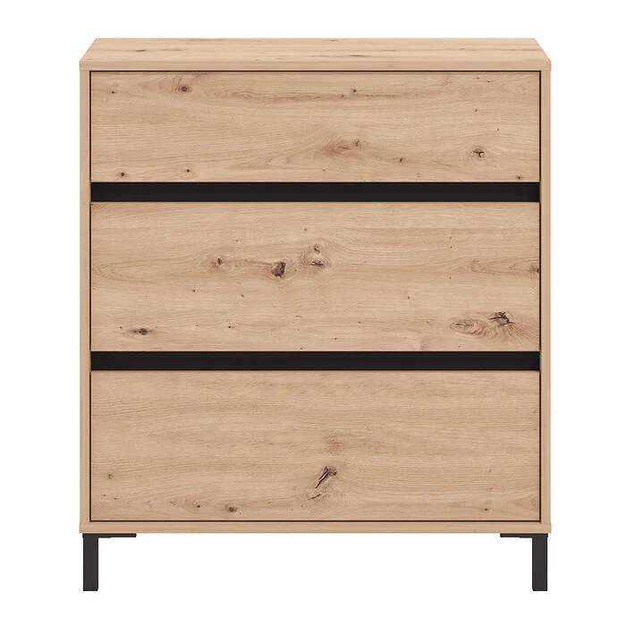 Dorel MARRON Cabinet 80 Artisan OakBlack view 3