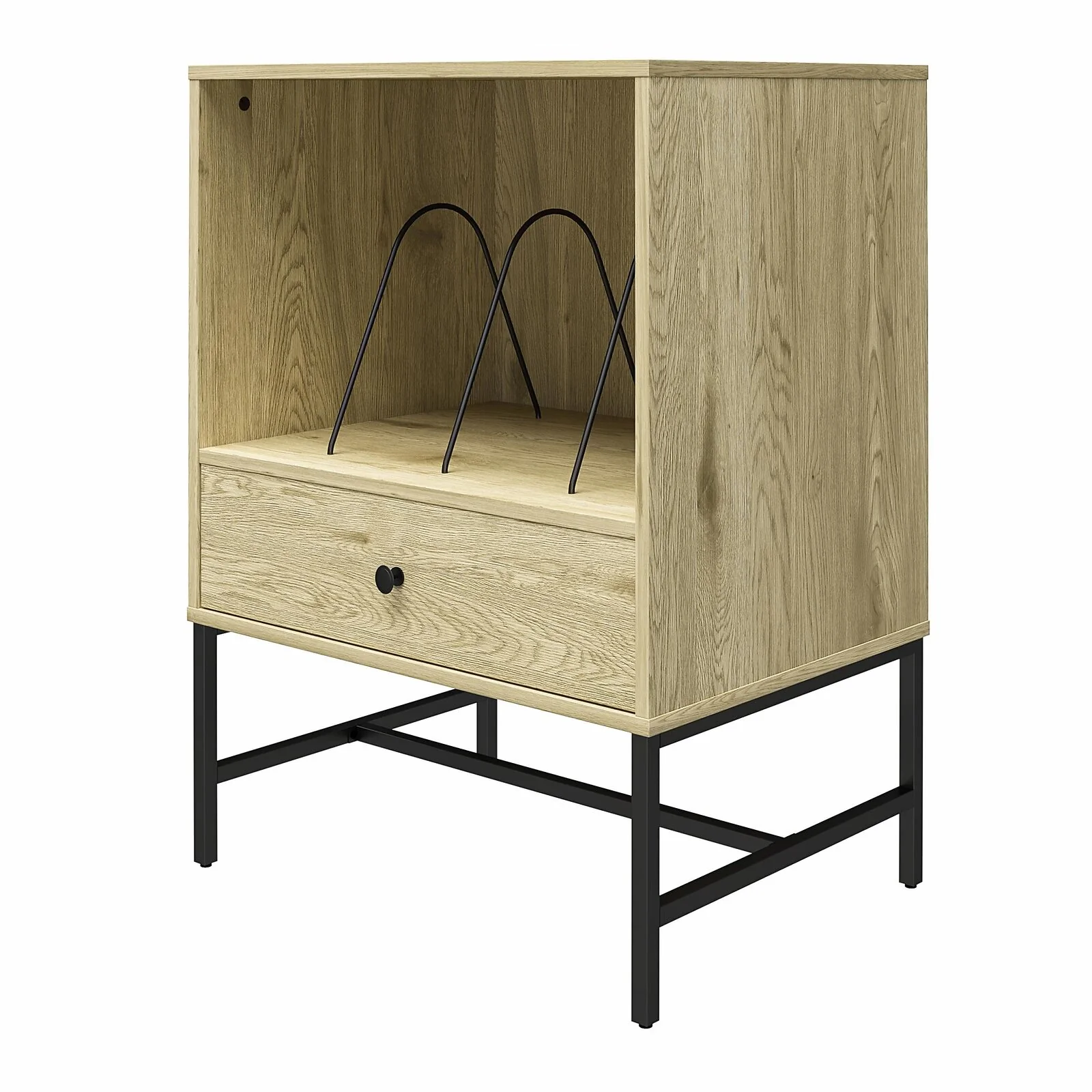 Dorel Tamlin Record Stand Linseed Oak view 6