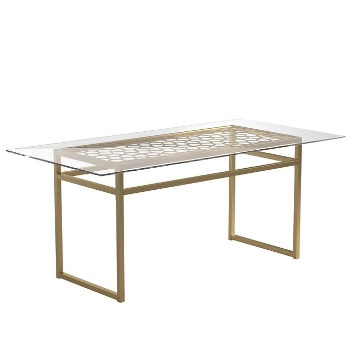 Dorel Juliette Dining Table Brass