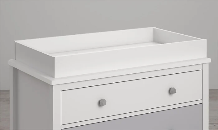 Dorel Monarch Hill Poppy 3Drawer Changing Table Grey view 4