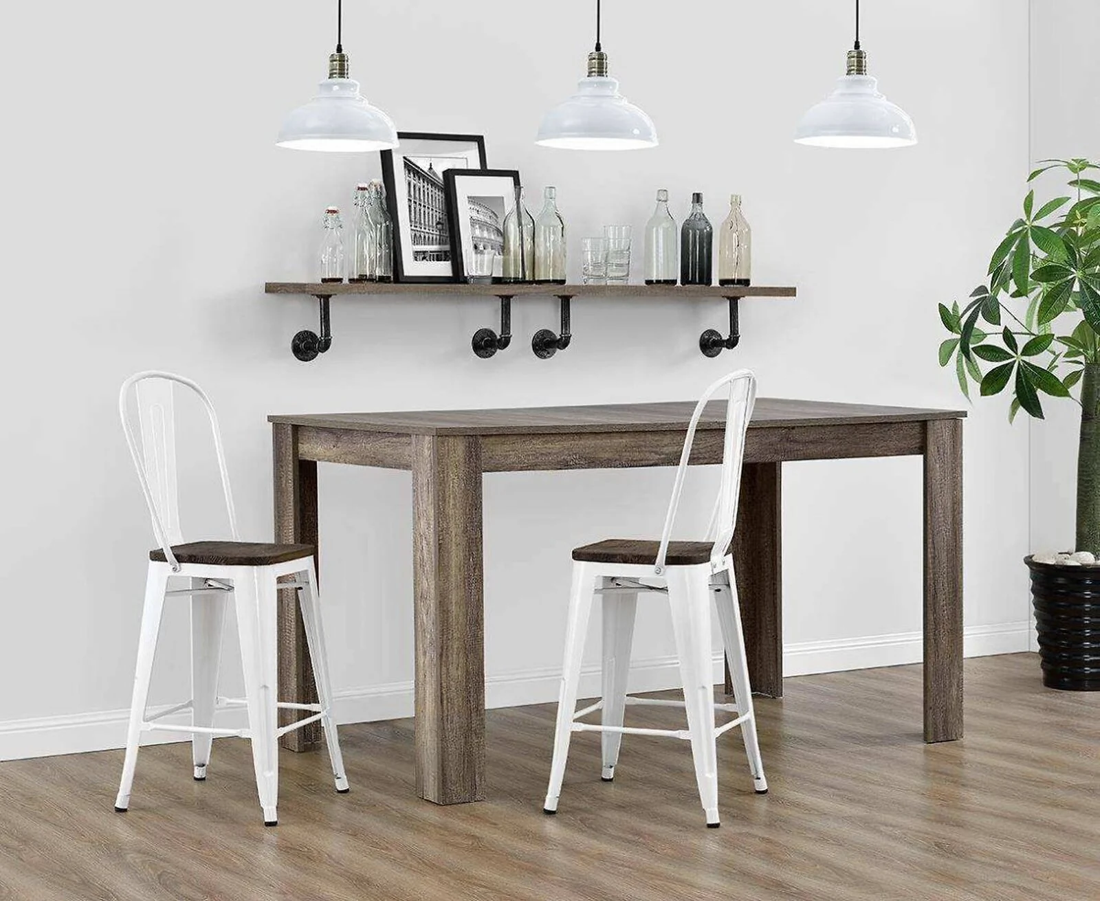 Dorel Luxor 24 Metal Counter Stool Set of 2 view 2