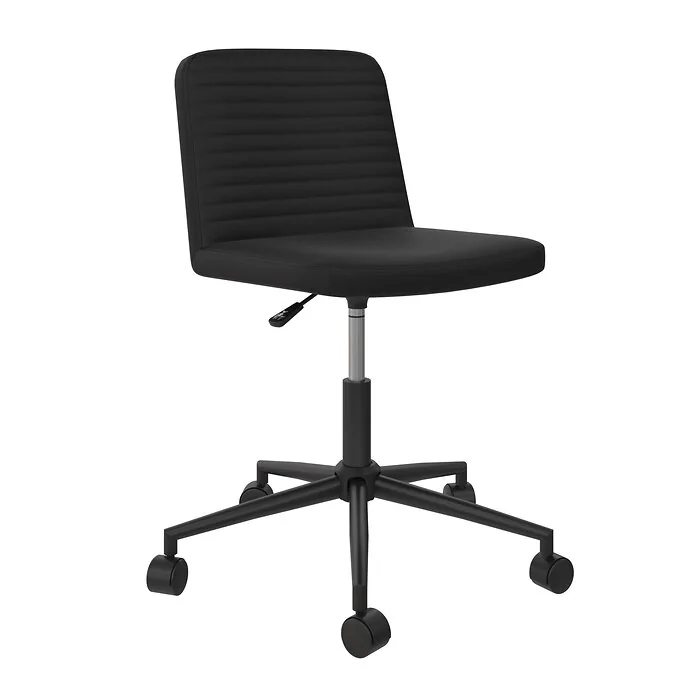 Dorel Corey Office Task Chair Black Faux Leather view 2