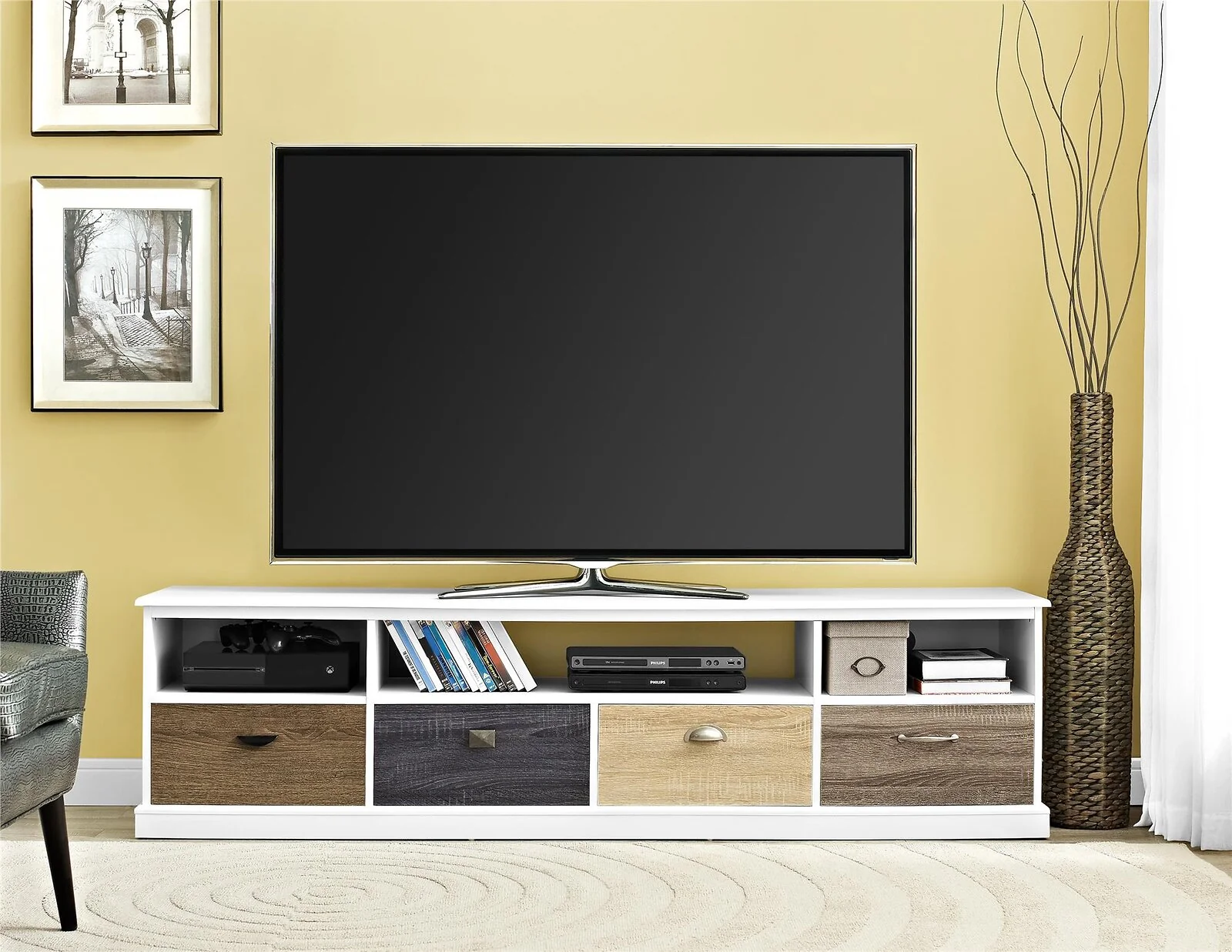 Dorel Mercer TV Stand 65 view 3