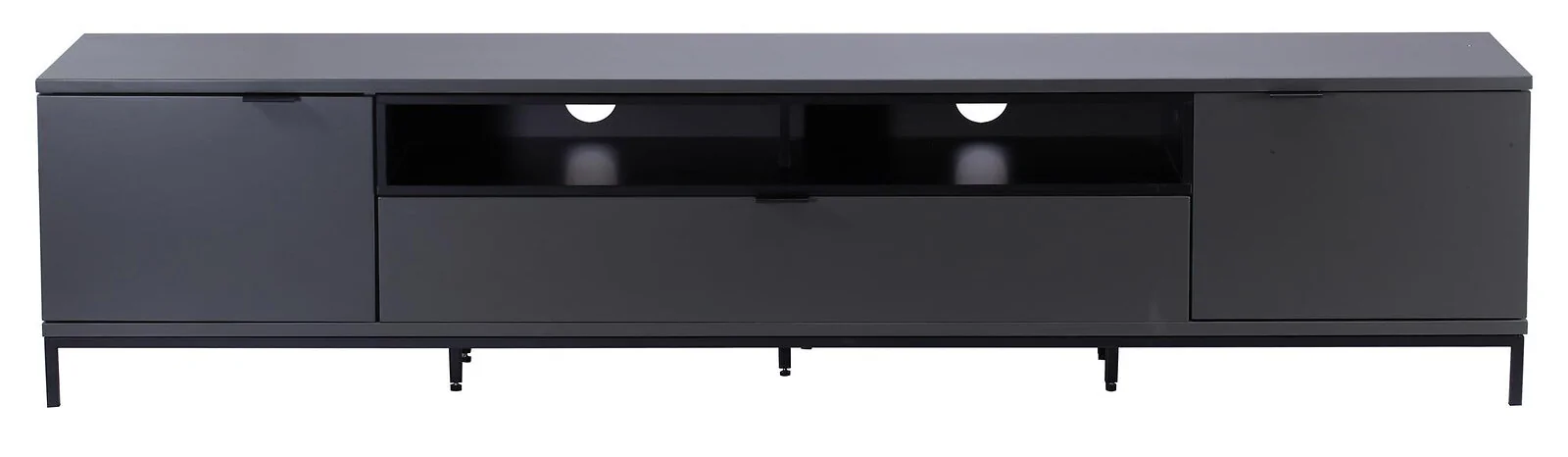 Dorel Chaplin TV Stand with 1 Flap in Charcoal