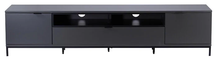 Dorel Chaplin TV Stand with 1 Flap in Charcoal