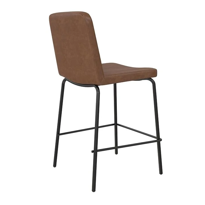 Dorel Corey Counter Stool Camel Faux Leather view 3