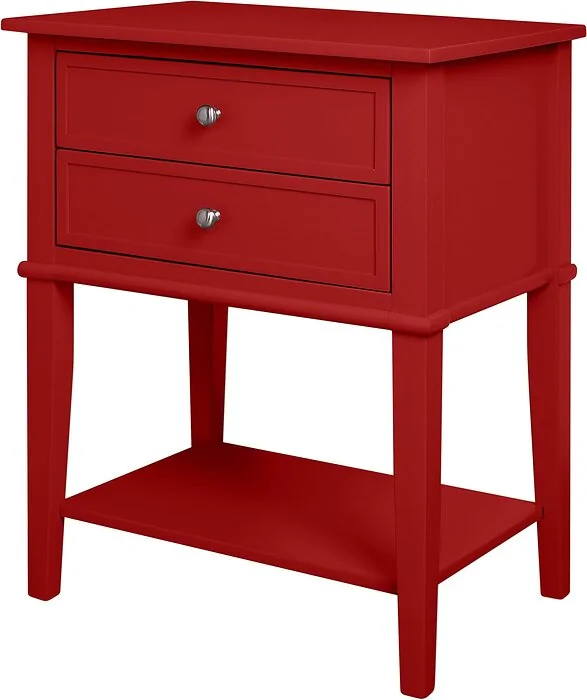 Dorel Franklin Accent Table 2Drawer Blue