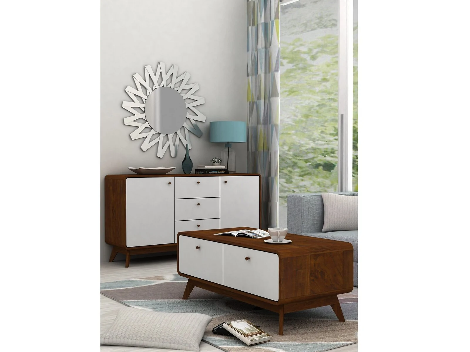 Dorel LOFT24 Cassie Sideboard White view 2