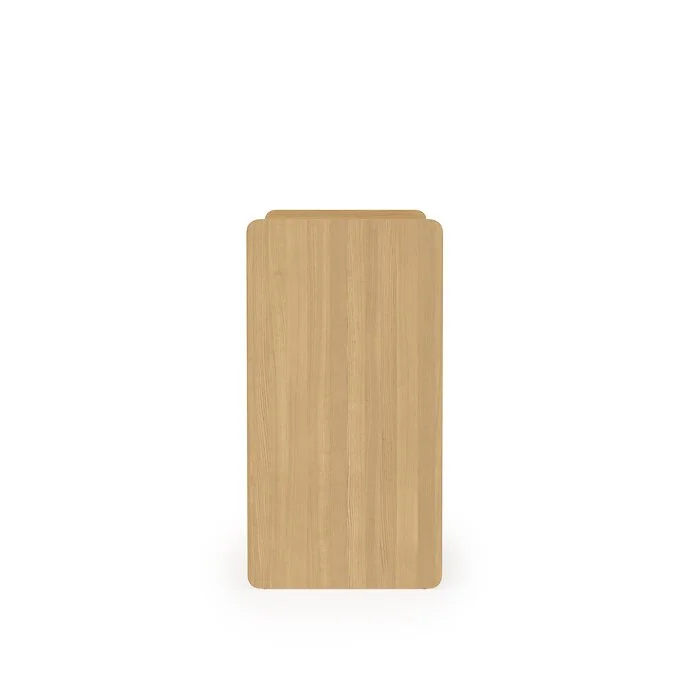 Dorel Oslo Turntable Stand in Light Oak view 3