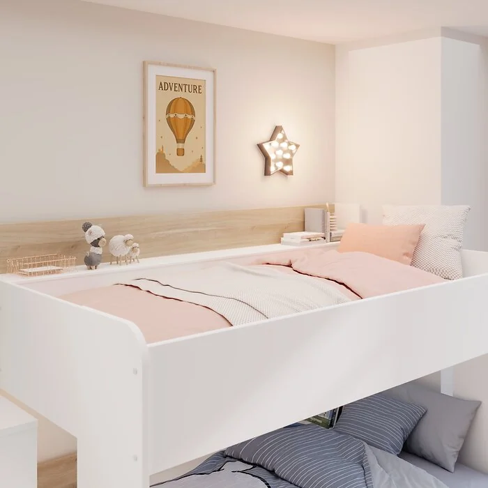 Kids Avenue Andrea Bunkbed White & Oak – view 4