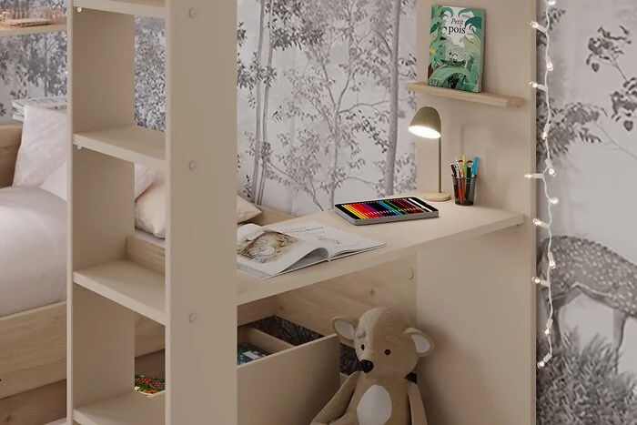 Kids Avenue Oasis Bunk Bed Oak & Cashmere – view 3