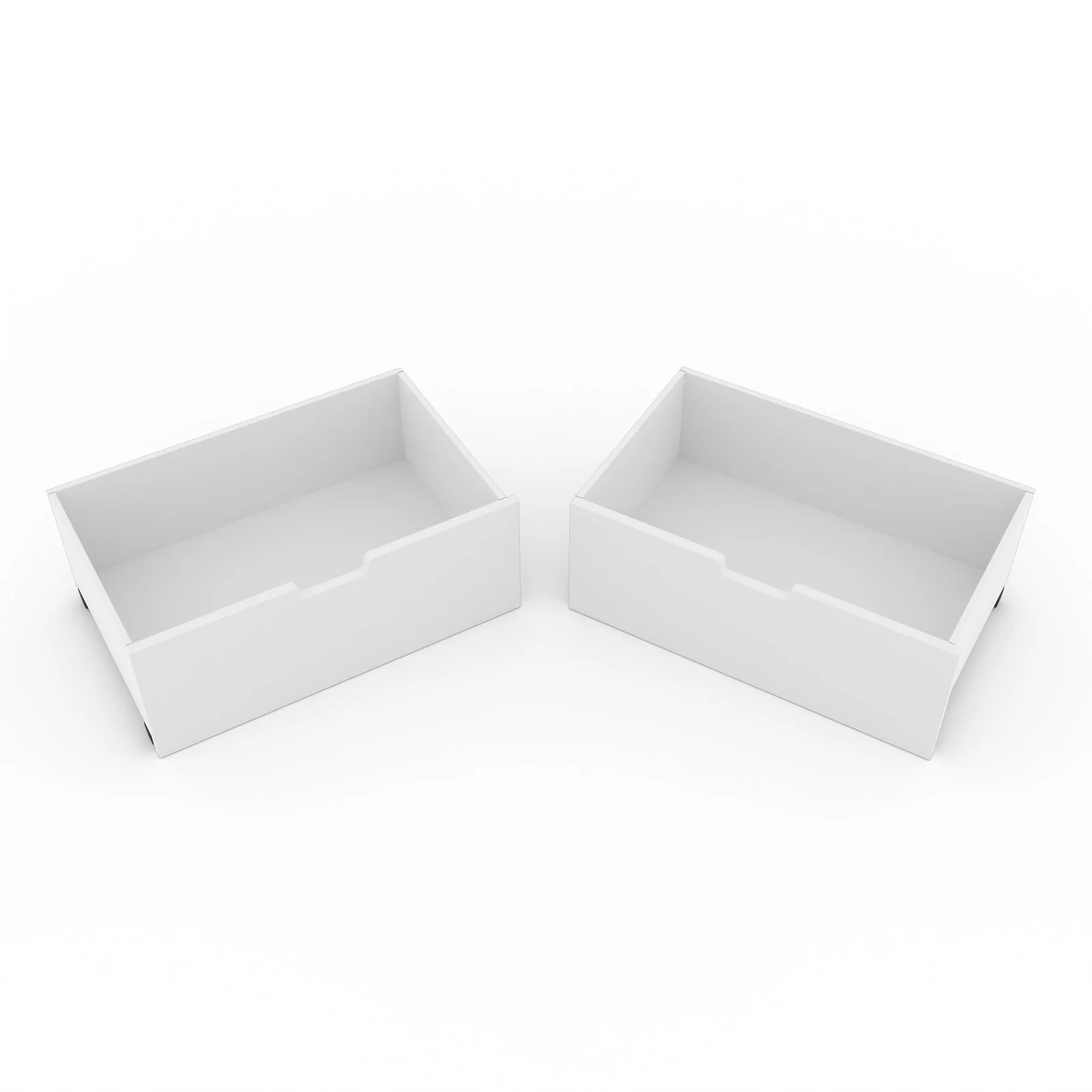 Kidsaw Kudl Flash white 2 drawer under bed storage