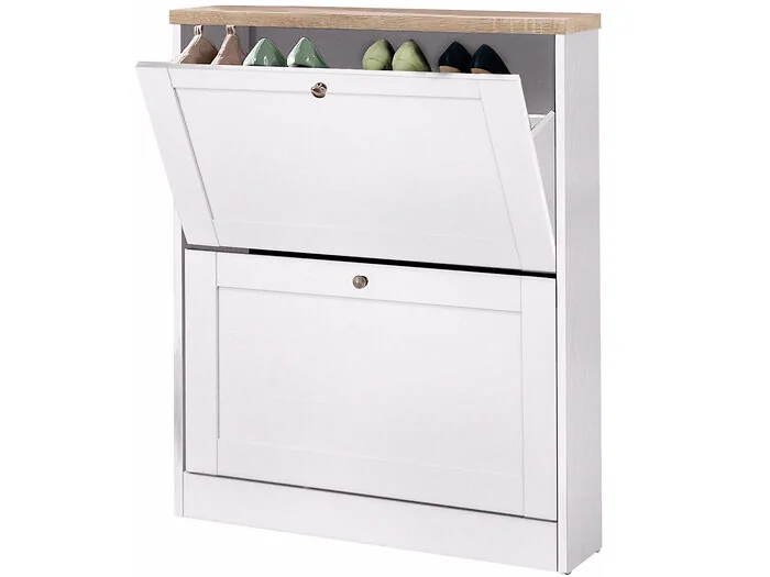 Dorel HEIDE Shoe Chest 2FL WSOak view 2