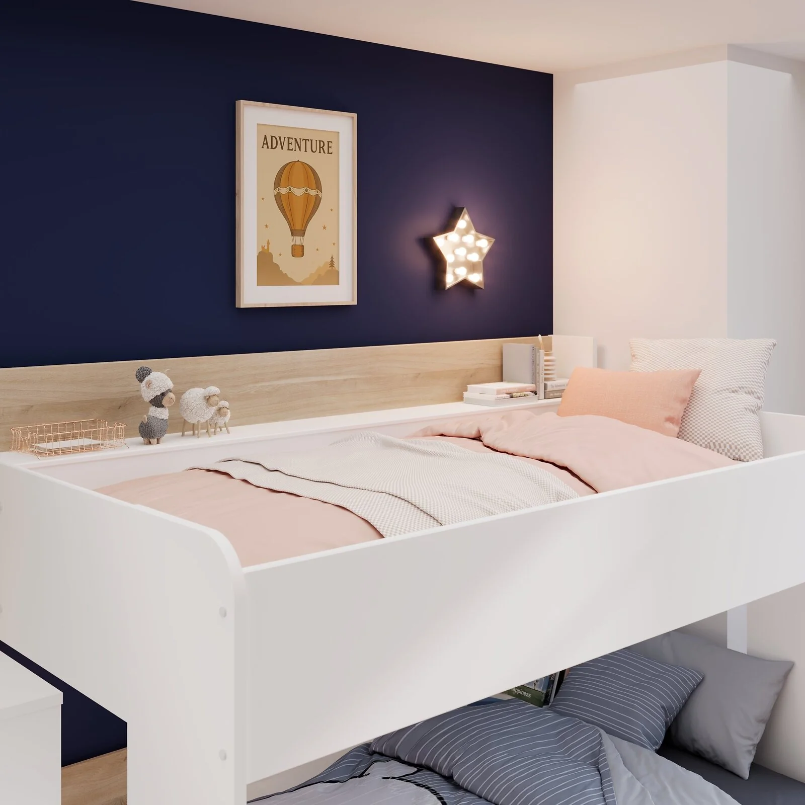 Kids Avenue Andrea Bunkbed White & Oak – view 9