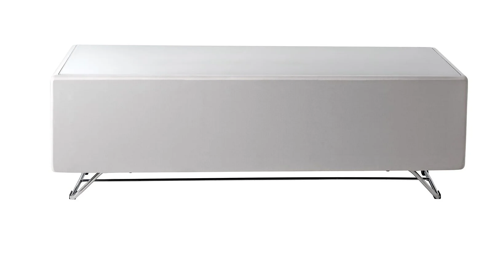 Dorel Chromium TV Stand with 1 Flap in Black (CRO2-1200CPT-BK)