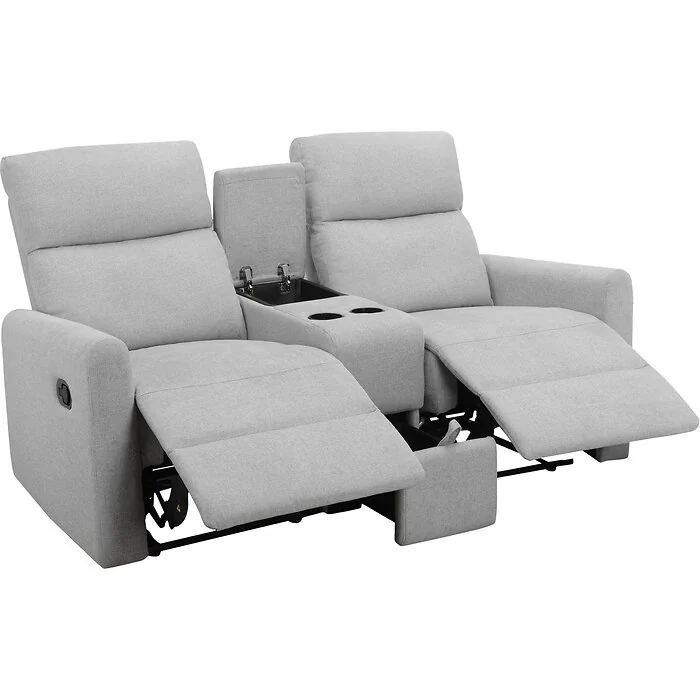 Dorel Daoulas Double Recliner with Manuel Function L.Grey Belfast Fabric view 5