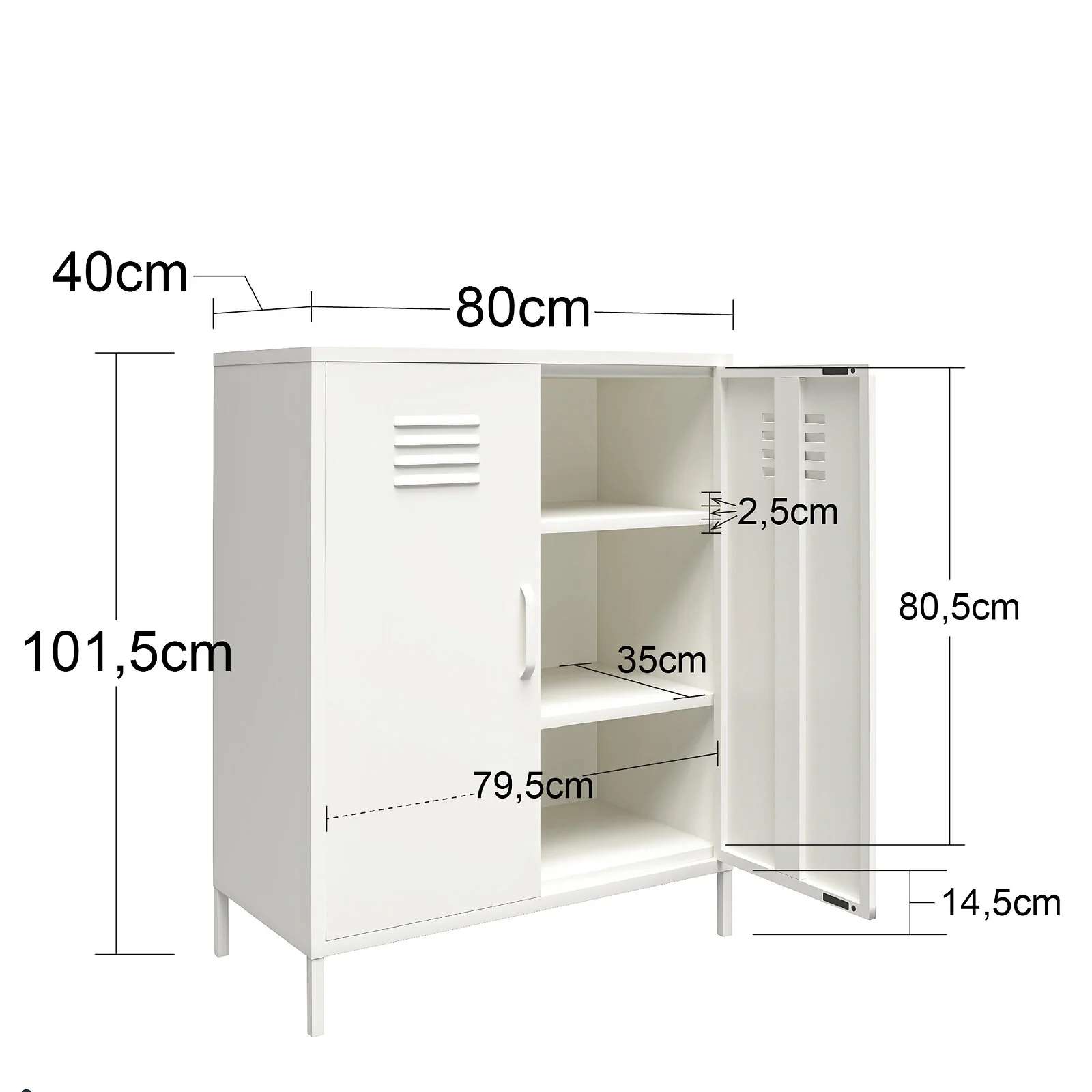 Dorel Mission District Stor Cabinet 2D SoftWhi view 2