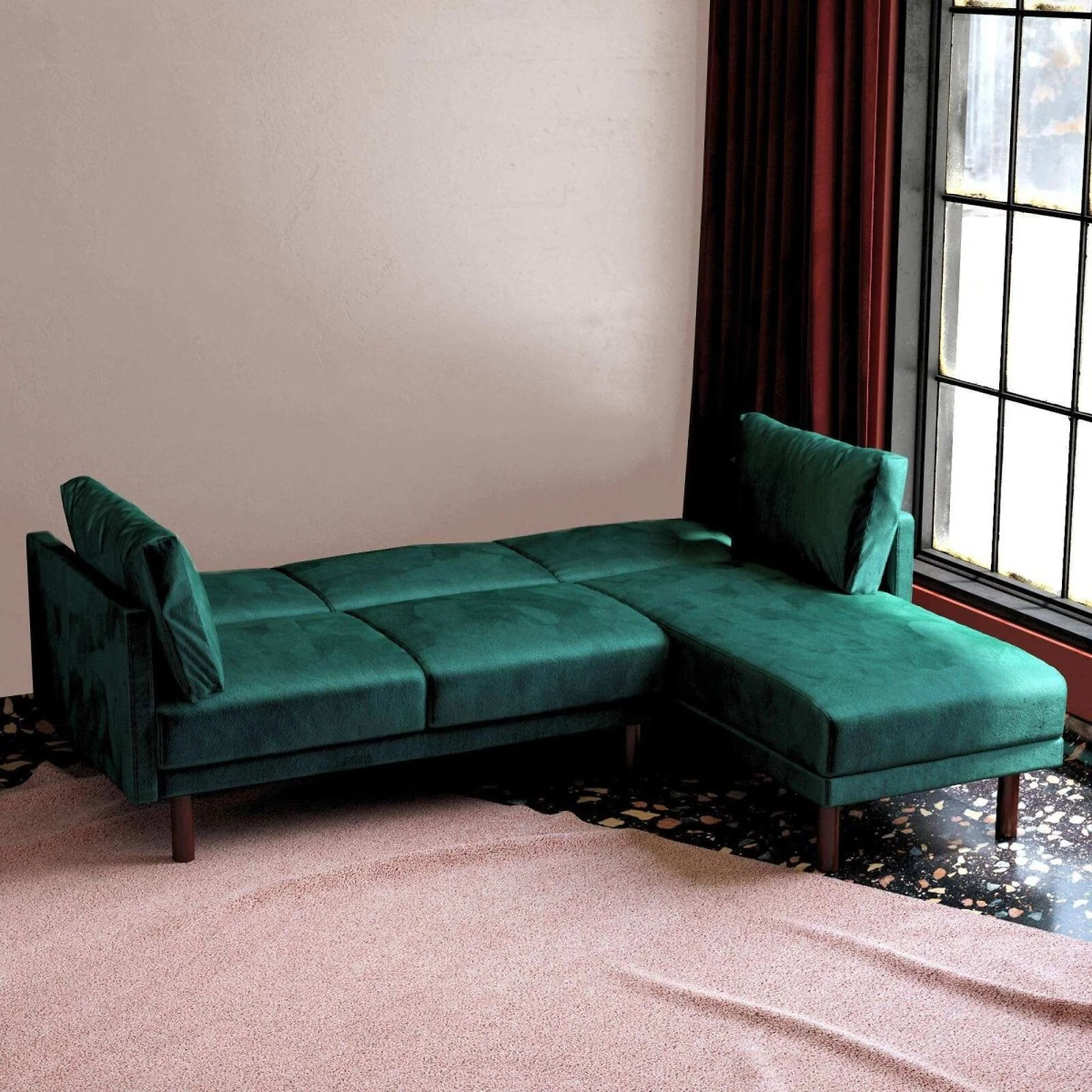 Dorel Clair Sofabed Velvet view 4