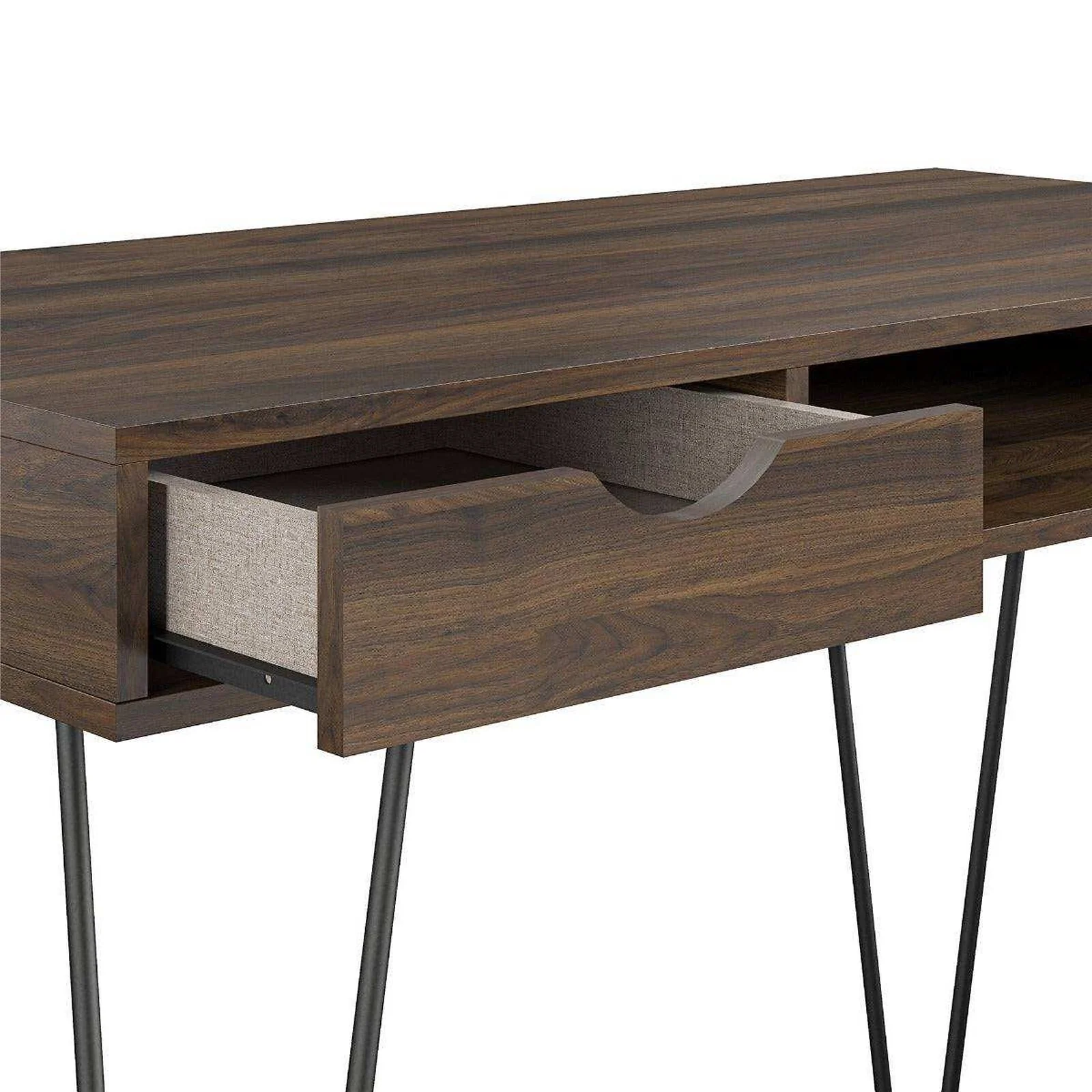 Novogratz Concord Desk with Storage Walnut view 5
