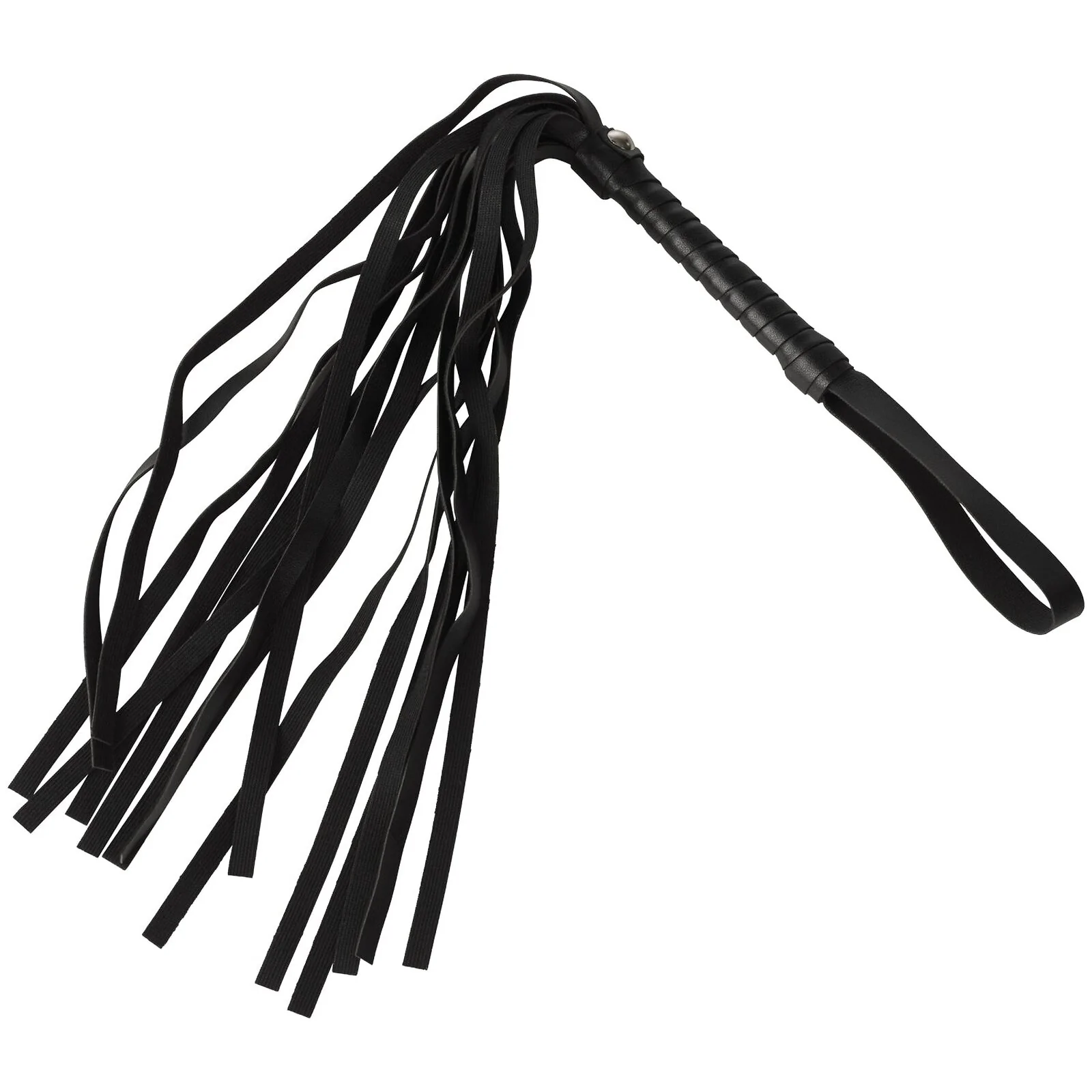 Suede flogger with wrapped handle