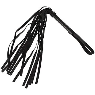 Suede flogger with wrapped handle