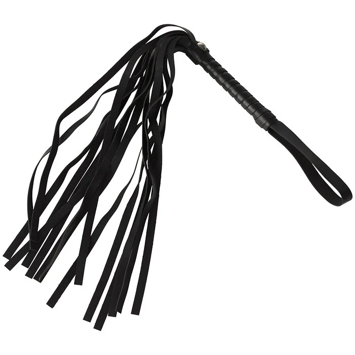 Suede flogger with wrapped handle